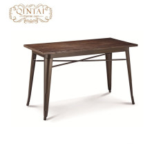 wholesale restaurant furniture wood rectangle dining table fashion design